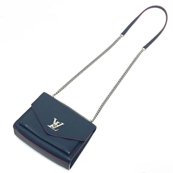 Louis Vuitton Turnlock My LockMe BB Chain Shoulder Bag Calf Marine Rouge - Picture 10 of 10